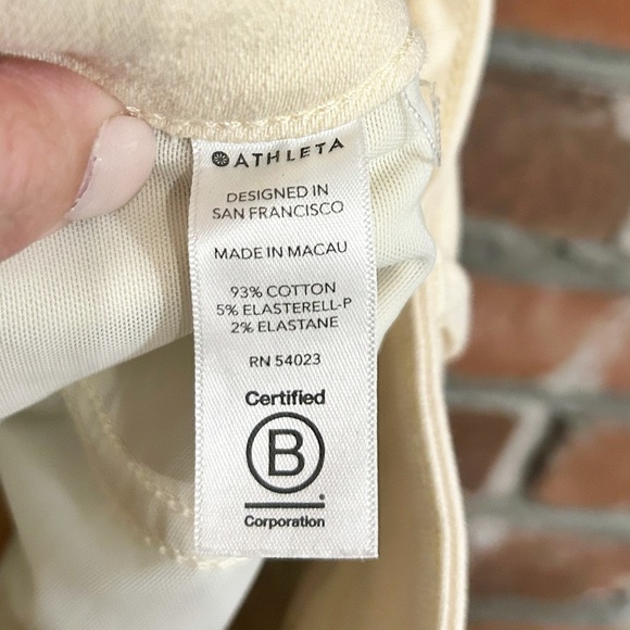 Athleta Flex Straight Leg Ankle Jean in Bone Size 6 - Picture 9 of 10